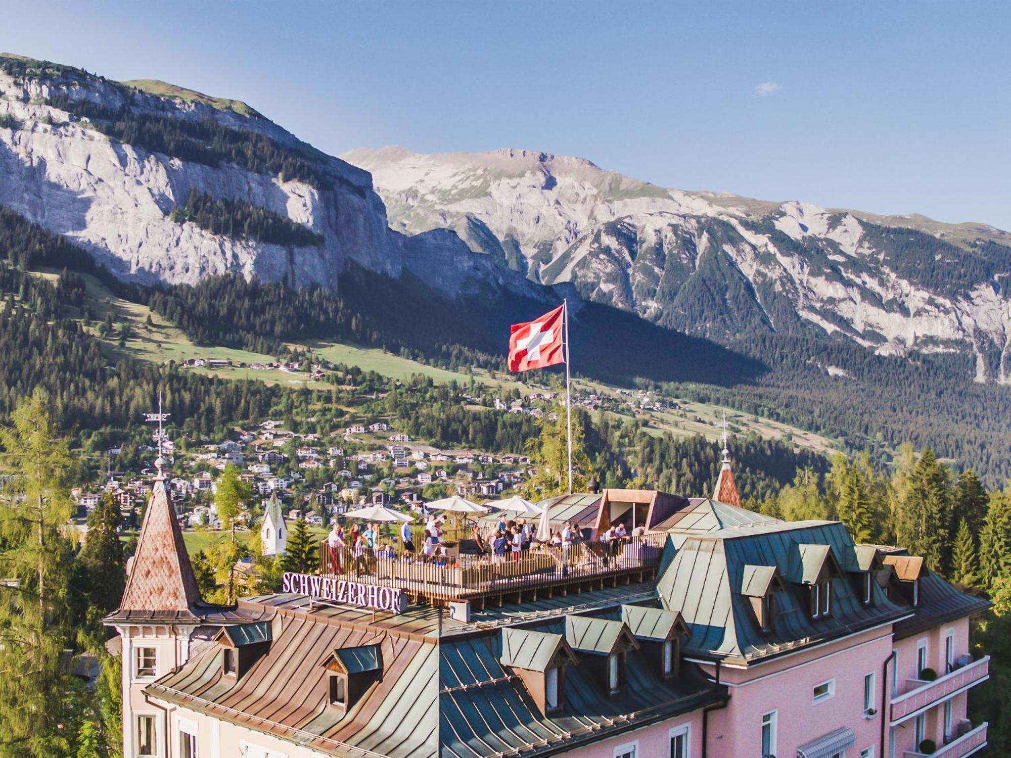 Romantik Hotel Schweizerhof & Spa Flims Dış mekan fotoğraf